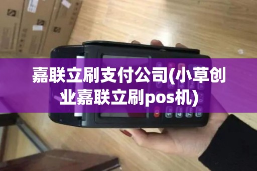 嘉联立刷支付公司(小草创业嘉联立刷pos机)