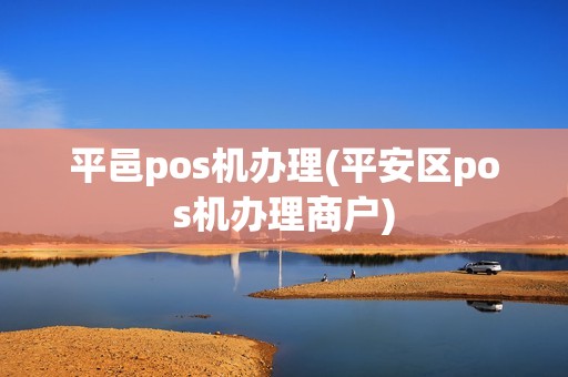 平邑pos机办理(平安区pos机办理商户)