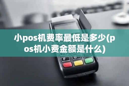 小pos机费率最低是多少(pos机小费金额是什么)
