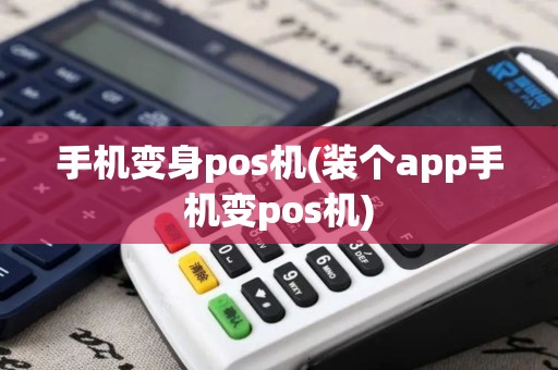 手机变身pos机(装个app手机变pos机)