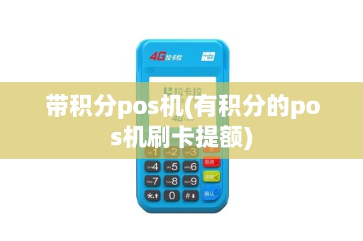 带积分pos机(有积分的pos机刷卡提额)