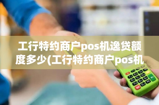 工行特约商户pos机逸贷额度多少(工行特约商户pos机逸贷)