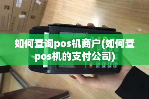 如何查询pos机商户(如何查pos机的支付公司)
