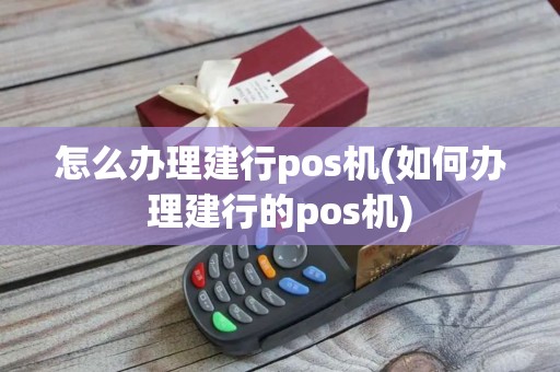 怎么办理建行pos机(如何办理建行的pos机)