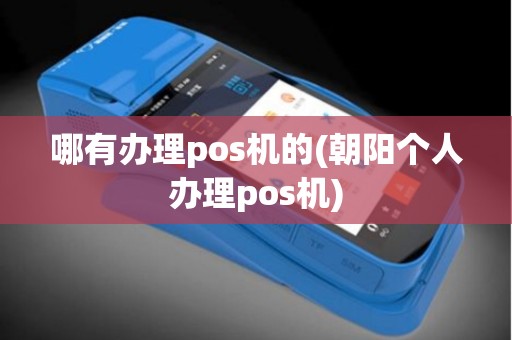 哪有办理pos机的(朝阳个人办理pos机)