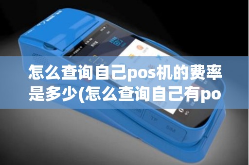 怎么查询自己pos机的费率是多少(怎么查询自己有pos机)