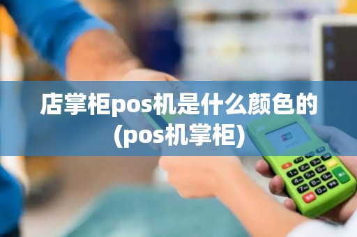 店掌柜pos机是什么颜色的(pos机掌柜)
