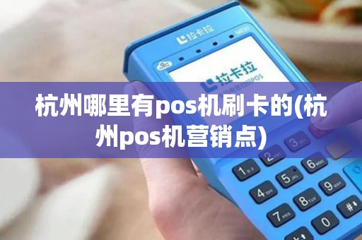 杭州哪里有pos机刷卡的(杭州pos机营销点)