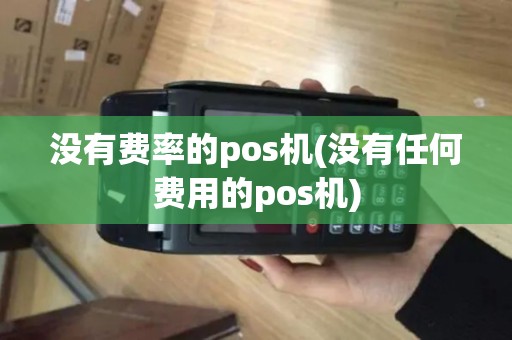 没有费率的pos机(没有任何费用的pos机)