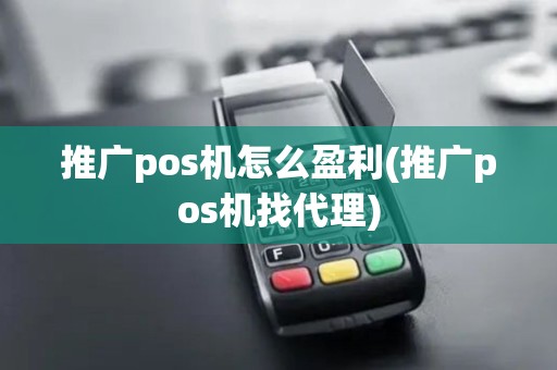 推广pos机怎么盈利(推广pos机找代理)