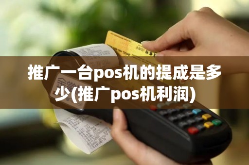 推广一台pos机的提成是多少(推广pos机利润)