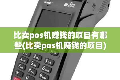 比卖pos机赚钱的项目有哪些(比卖pos机赚钱的项目)