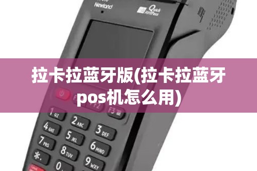 拉卡拉蓝牙版(拉卡拉蓝牙pos机怎么用)