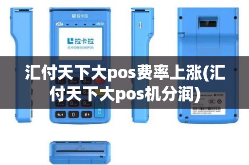 汇付天下大pos费率上涨(汇付天下大pos机分润)