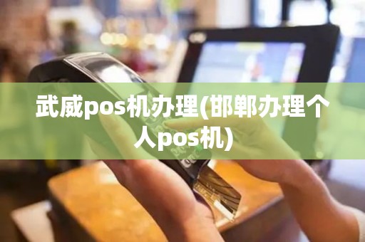 武威pos机办理(邯郸办理个人pos机)
