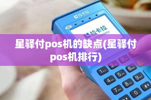 星驿付pos机的缺点(星驿付pos机排行)