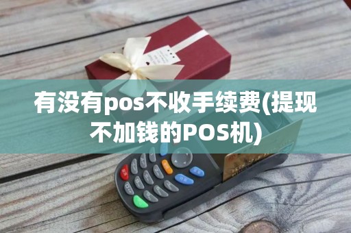 有没有pos不收手续费(提现不加钱的POS机)