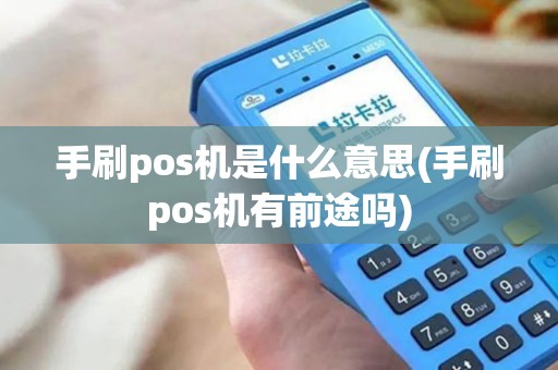 手刷pos机是什么意思(手刷pos机有前途吗)