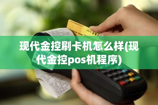 现代金控刷卡机怎么样(现代金控pos机程序)
