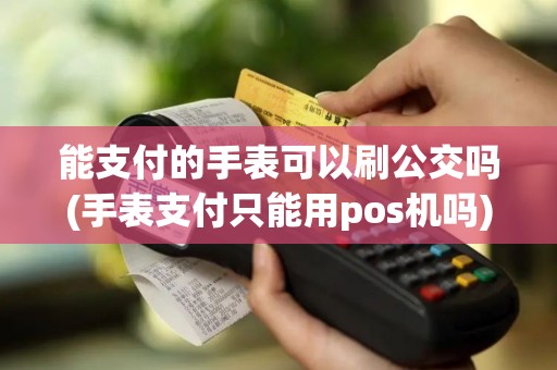 能支付的手表可以刷公交吗(手表支付只能用pos机吗)