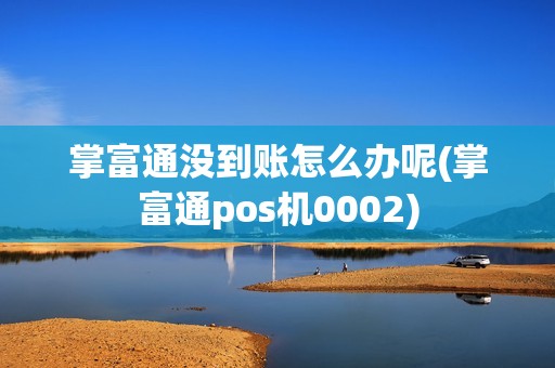 掌富通没到账怎么办呢(掌富通pos机0002)