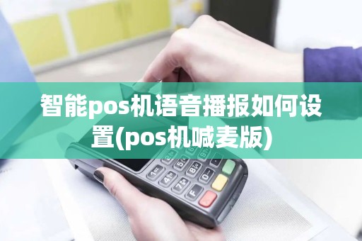 智能pos机语音播报如何设置(pos机喊麦版)