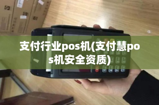 支付行业pos机(支付慧pos机安全资质)