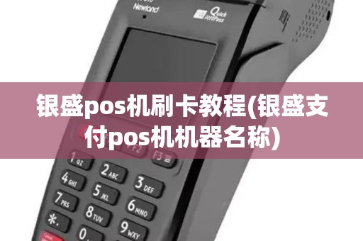 银盛pos机刷卡教程(银盛支付pos机机器名称)