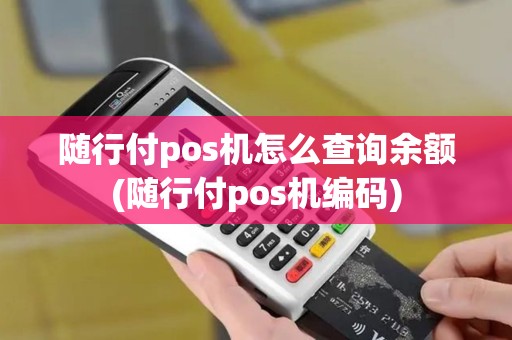 随行付pos机怎么查询余额(随行付pos机编码)