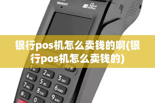 银行pos机怎么卖钱的啊(银行pos机怎么卖钱的)