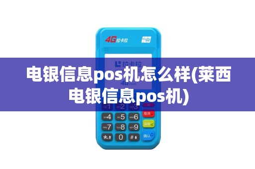 电银信息pos机怎么样(莱西电银信息pos机)