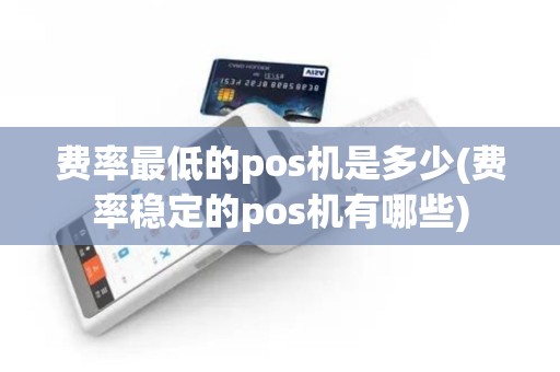 费率最低的pos机是多少(费率稳定的pos机有哪些)