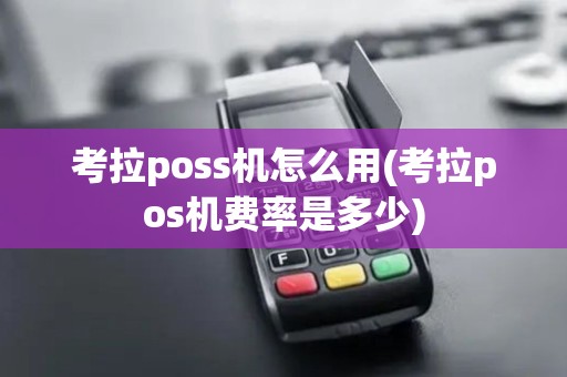 考拉poss机怎么用(考拉pos机费率是多少)