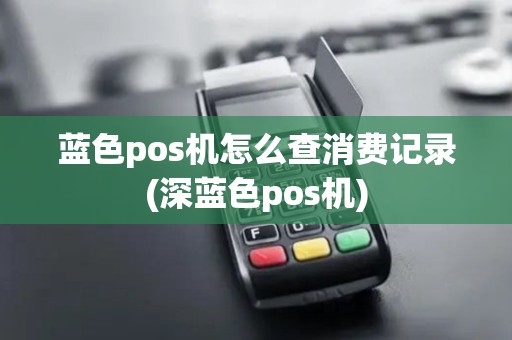 蓝色pos机怎么查消费记录(深蓝色pos机)