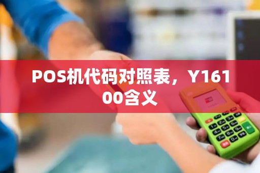 POS机代码对照表，Y16100含义