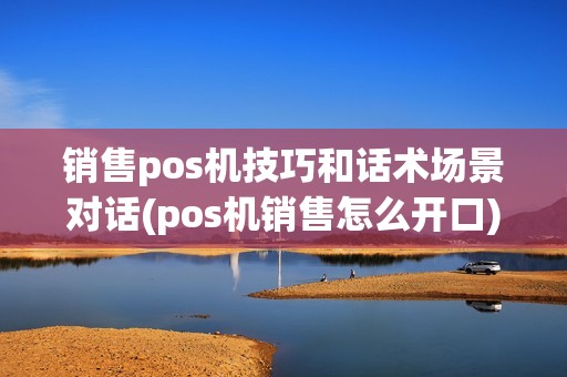 销售pos机技巧和话术场景对话(pos机销售怎么开口)