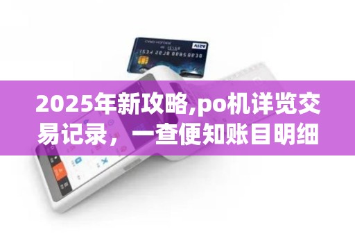2025年新攻略,po机详览交易记录，一查便知账目明细