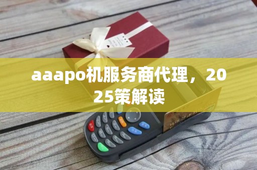 aaapo机服务商代理，2025策解读