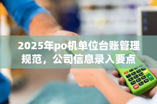 2025年po机单位台账管理规范，公司信息录入要点