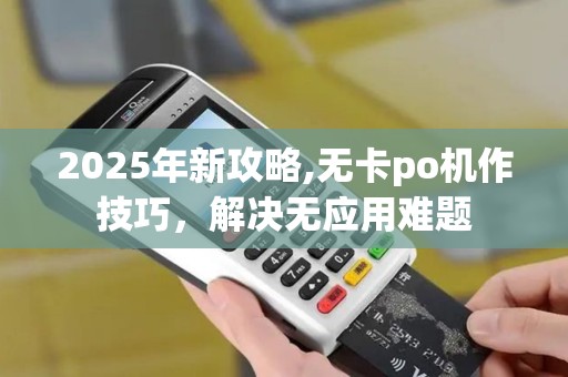 2025年新攻略,无卡po机作技巧，解决无应用难题
