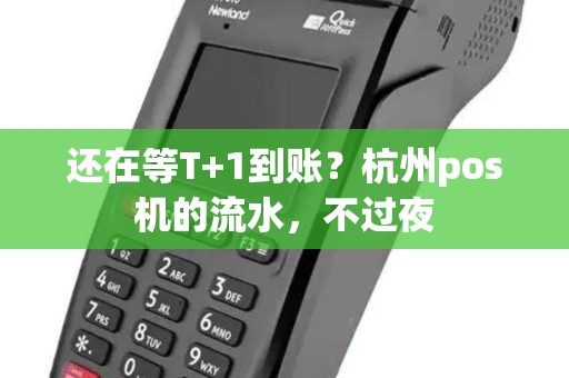 还在等T+1到账？杭州pos机的流水，不过夜