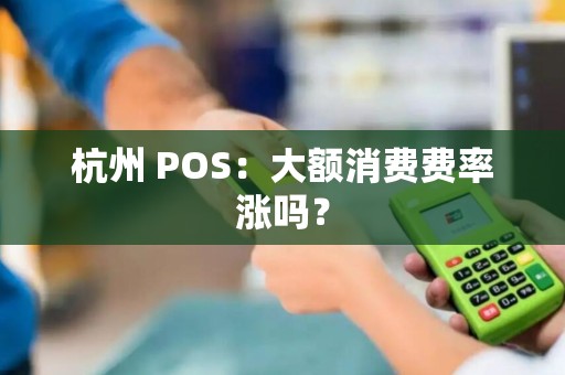 杭州 POS：大额消费费率涨吗？