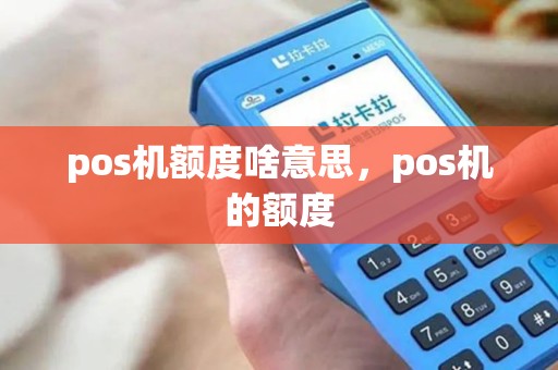 pos机额度啥意思，pos机的额度