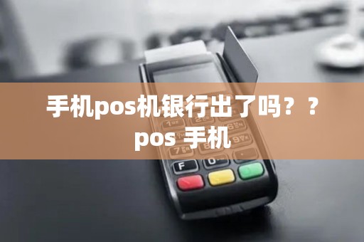 手机pos机银行出了吗？？pos 手机