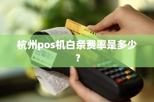杭州pos机白条费率是多少？