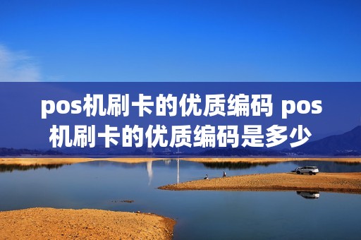 pos机刷卡的优质编码 pos机刷卡的优质编码是多少
