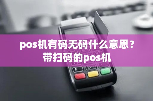 pos机有码无码什么意思？带扫码的pos机