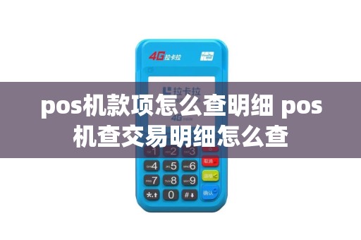 pos机款项怎么查明细 pos机查交易明细怎么查