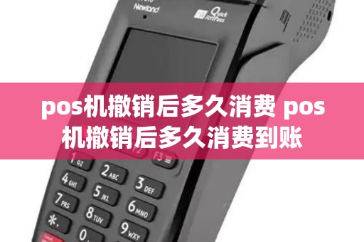 pos机撤销后多久消费 pos机撤销后多久消费到账