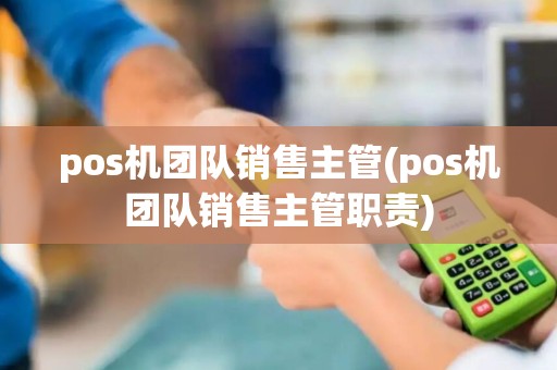pos机团队销售主管(pos机团队销售主管职责)